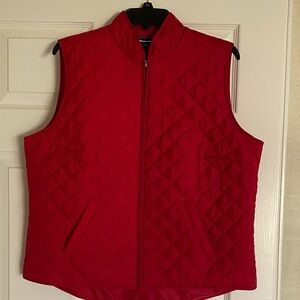 Karen Scott Red Quilted Women's Vest